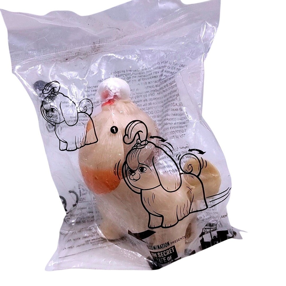 2019 Burger King Secret‎ Life of Pets 2 Daisy Shih Tzu Dog Toy Figure NIP Sealed